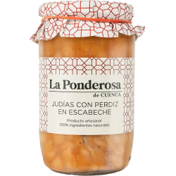 Judías con perdiz en escabeche