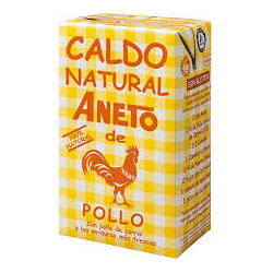 Caldo natural de pollo Aneto